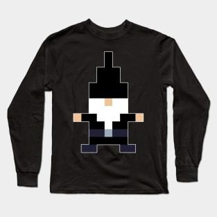 Goth Gnome in Pixel Art Long Sleeve T-Shirt
